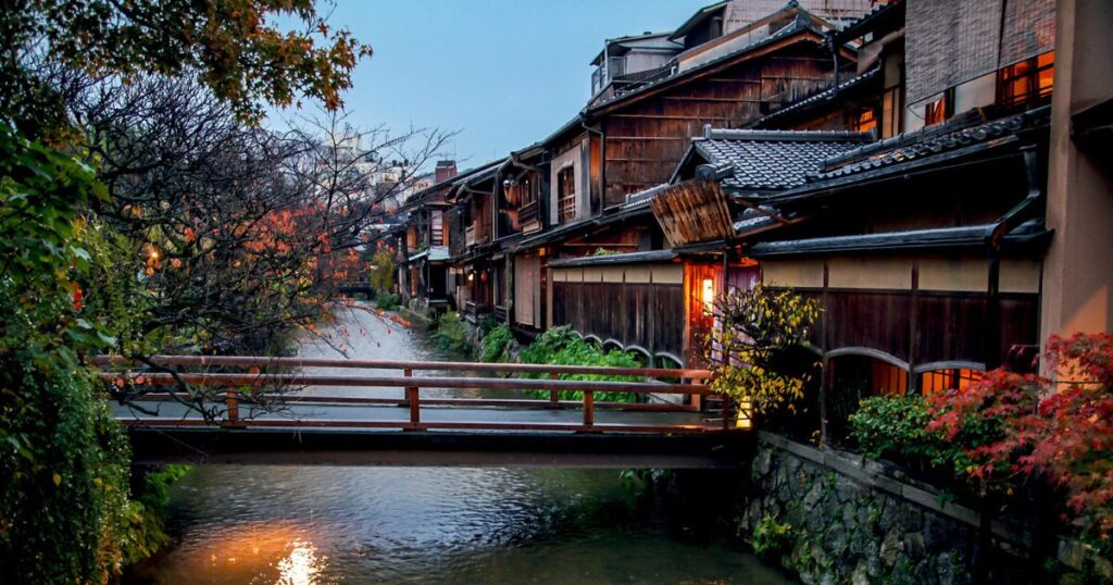 京都祇園の夜景